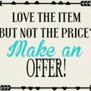 Feel free to make an offer!